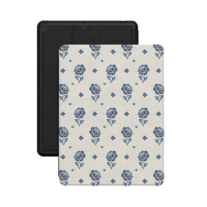 Seaside Stitch | Vintage Roses iPad Case