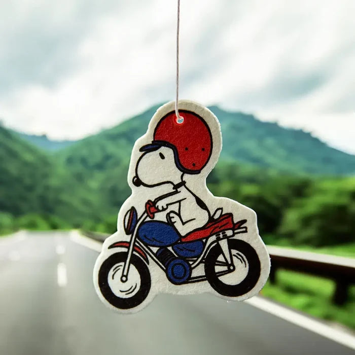 Snoopy Motorcycle Air Freshener - Sandalwood