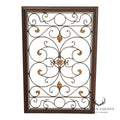 Spanish Baroque Style Partial Gilt Wrought Iron Wall Decor