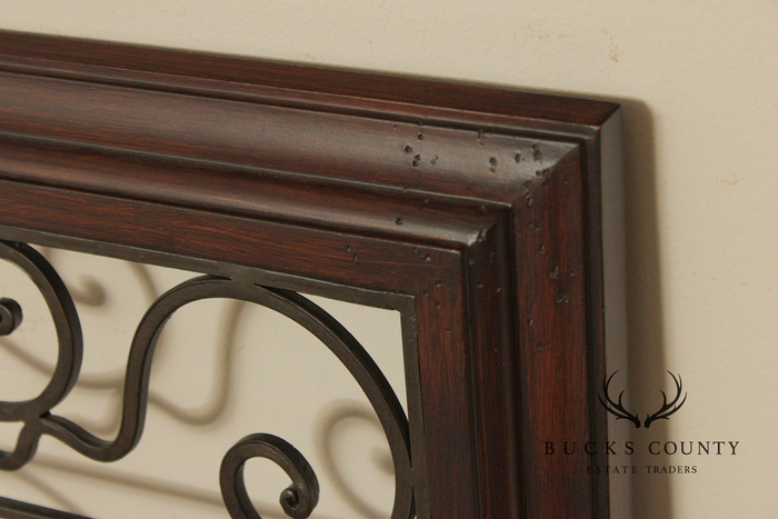 Spanish Baroque Style Partial Gilt Wrought Iron Wall Decor