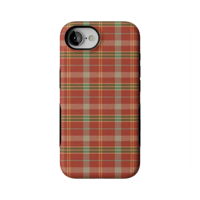 Spiced Chai | Fall Plaid Case Phone Case get.casely Bold Flex + MagSafe® iPhone 17e