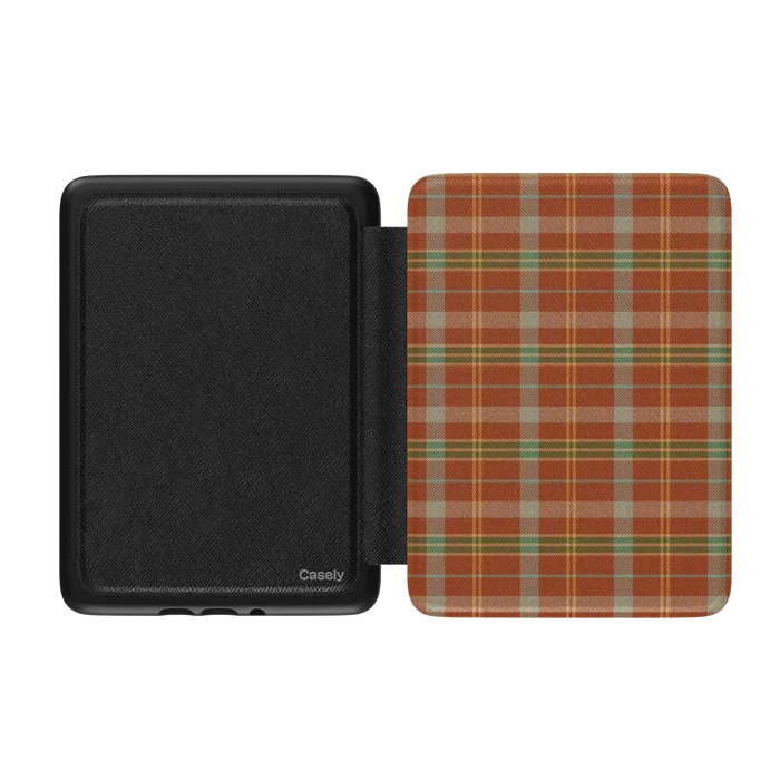 Spiced Chai | Fall Plaid Kindle Case