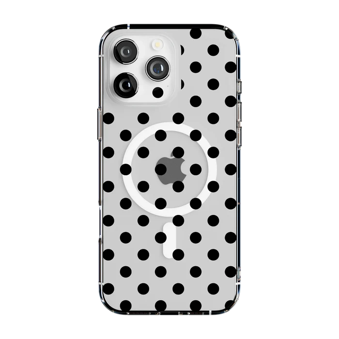 Spotted in SoHo | Black Polka Dot Case - iPhone 16 Pro