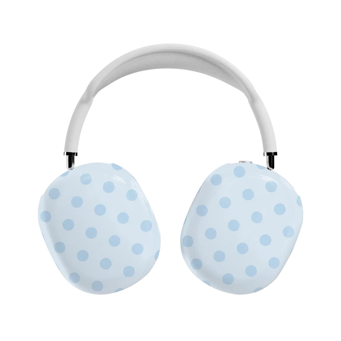 Spotted in SoHo | Light Blue Polka Dot AirPods Max Case - AirPods Max
