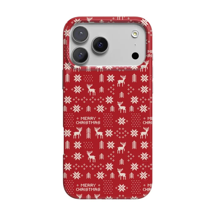 Stocking Stuffer | Christmas Knit Case Phone Case get.casely Classic + MagSafe® iPhone 18 Pro