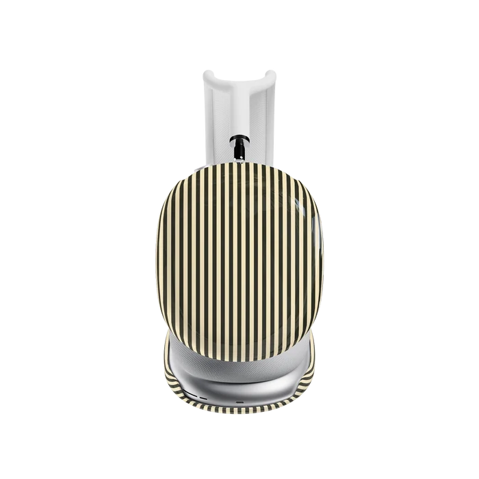 Stripes and the City | Black Pinstripes AirPods Max Case