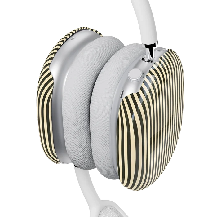 Stripes and the City | Black Pinstripes AirPods Max Case