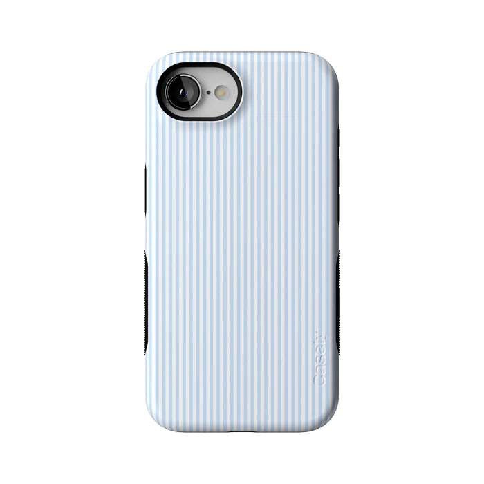 Stripes and the City | Light Blue Pinstripe Case - iPhone 16E