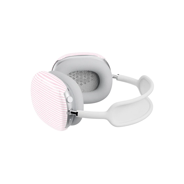Stripes and the City | Light Pink Pinstripe AirPods Max Case