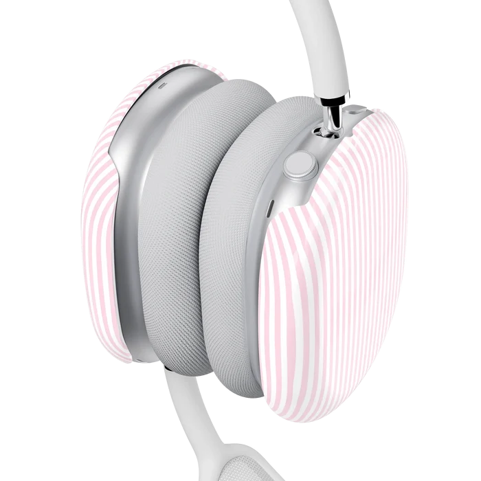 Stripes and the City | Light Pink Pinstripe AirPods Max Case