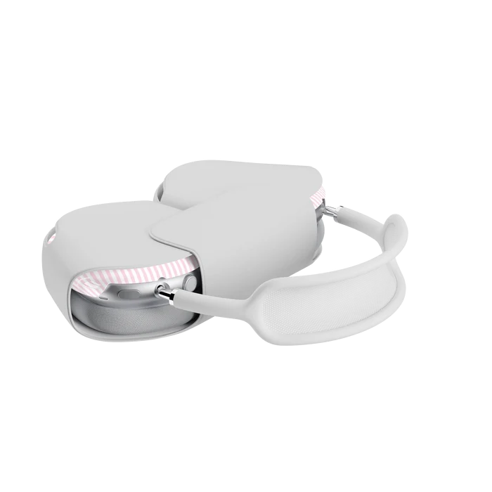 Stripes and the City | Light Pink Pinstripe AirPods Max Case