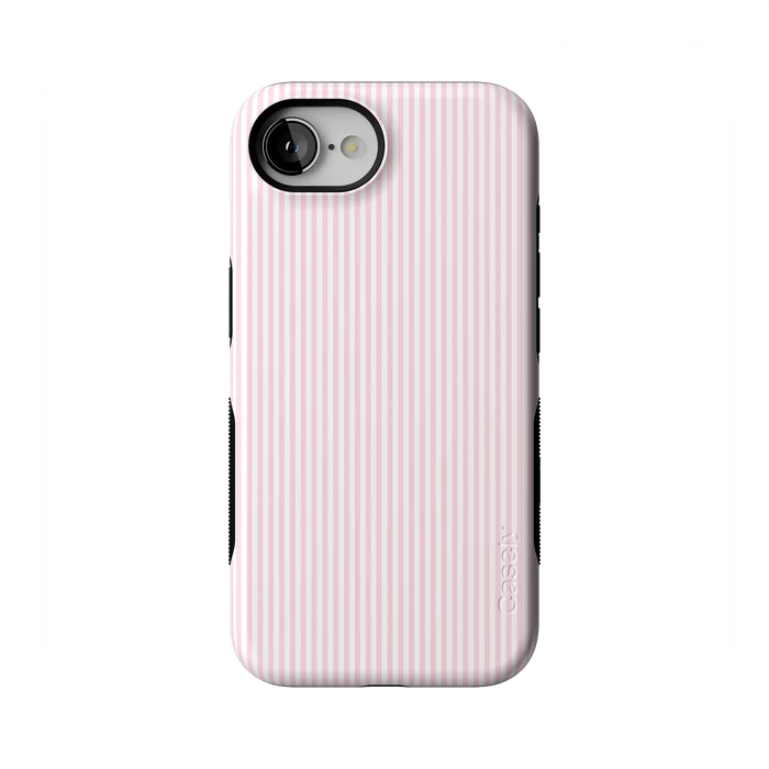 Stripes and the City | Light Pink Pinstripe Case - iPhone 16E
