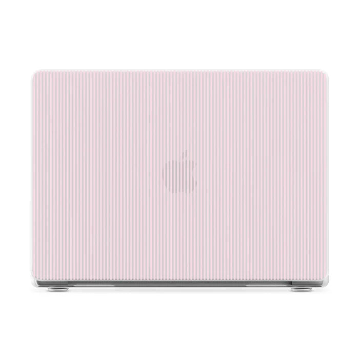Stripes and the City | Light Pink Pinstripe Laptop Shell
