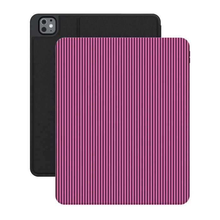 Stripes and the City | Pink & Purple Pinstripe iPad Case - iPad Pro 13" (M4, 2024)
