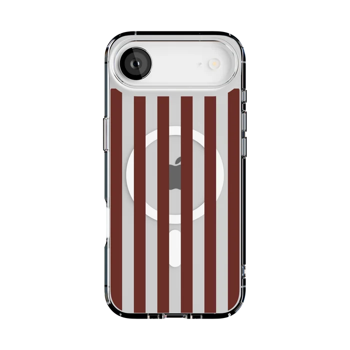 Sunday in Brooklyn | Burgundy Stripes Case - iPhone 17 Air
