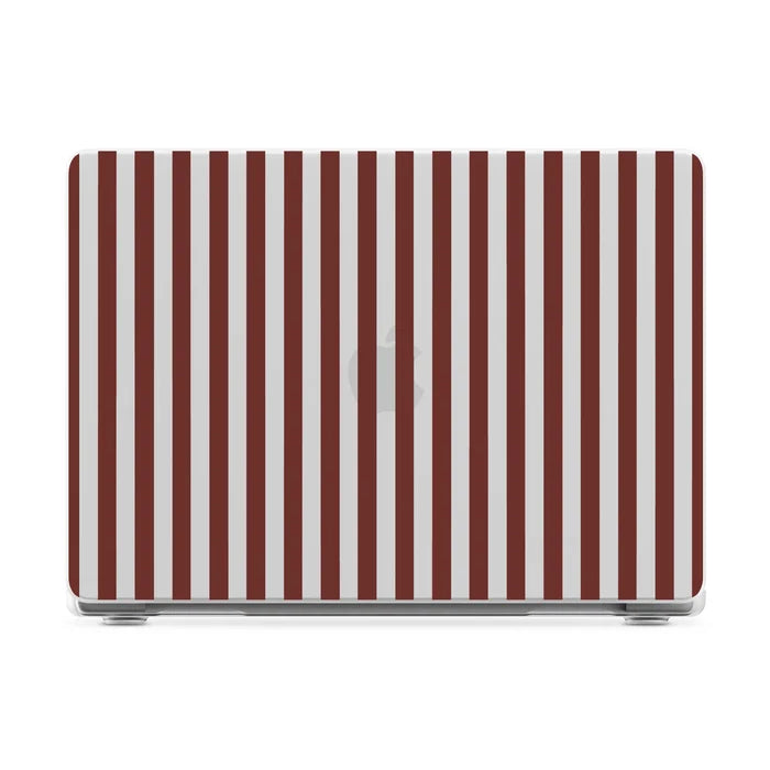 Sunday in Brooklyn | Burgundy Stripes Laptop Shell - 13" MacBook Neo