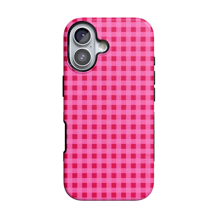 Sweet Jam | Hot Pink Gingham Case - iPhone 16