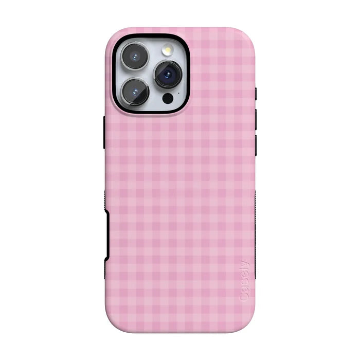 Sweet Jam | Light Pink Gingham Case - iPhone 16 Pro