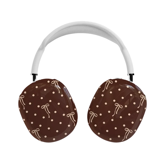 Teddy Bows | Brown Polka Dot AirPods Max Case