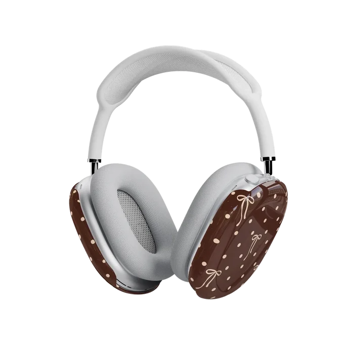 Teddy Bows | Brown Polka Dot AirPods Max Case