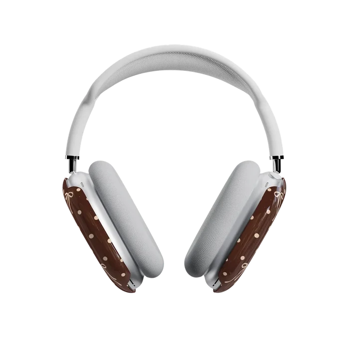 Teddy Bows | Brown Polka Dot AirPods Max Case