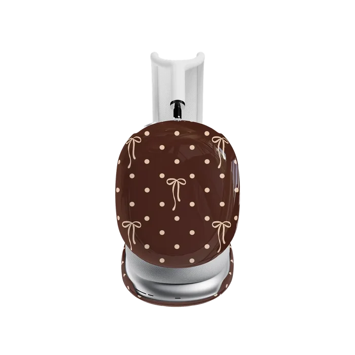 Teddy Bows | Brown Polka Dot AirPods Max Case