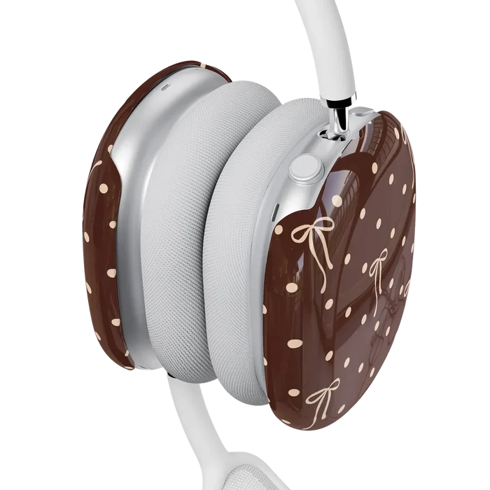 Teddy Bows | Brown Polka Dot AirPods Max Case