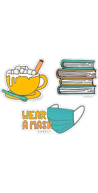 The Stay-At-Home Pack Sticker Pack get.casely