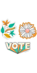 The VOTE Pack Sticker Pack get.casely