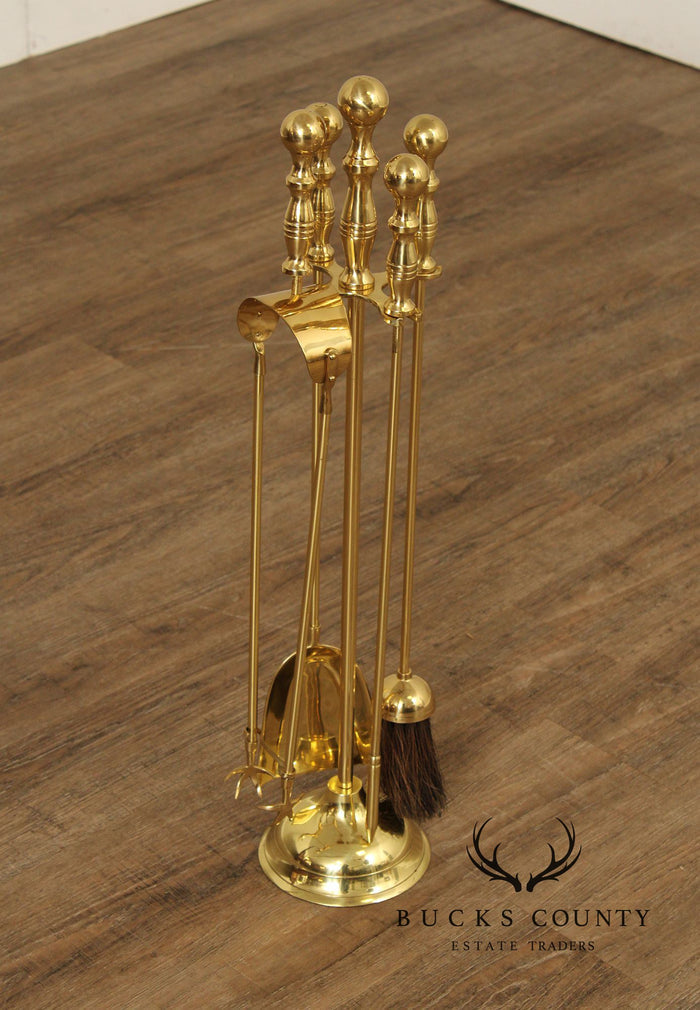 Traditional Brass Fireplace Tools