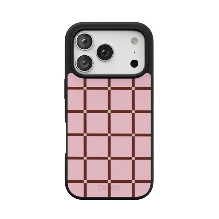 Uptown Gridlock | Pink Checkerboard Case