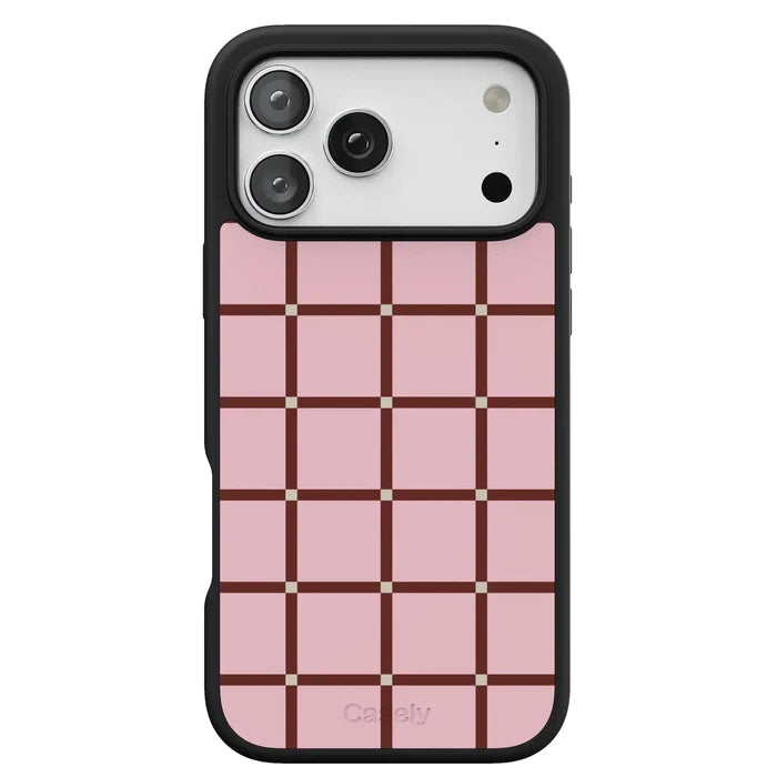 Uptown Gridlock | Pink Checkerboard Case