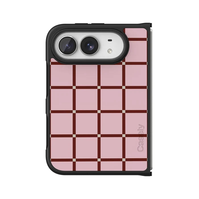 Uptown Gridlock | Pink Checkerboard Case