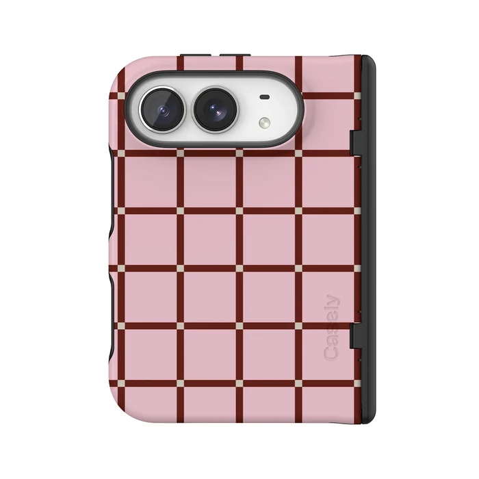 Uptown Gridlock | Pink Checkerboard Case