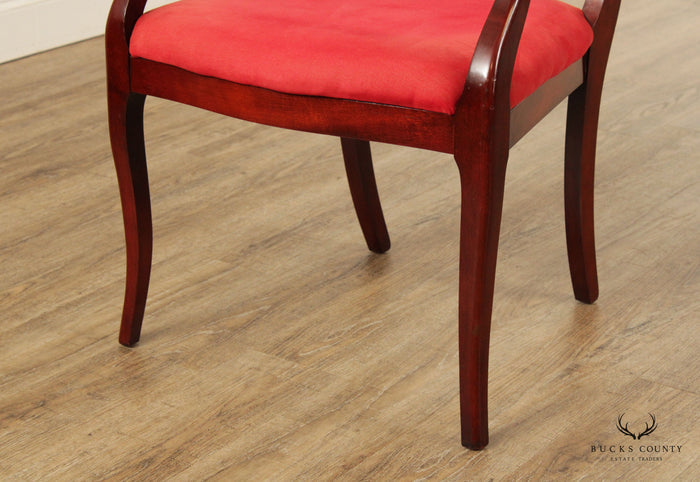 Victorian Style Carved Mahogany Armchair