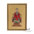 Vintage Framed Needlepoint Chinese Empress