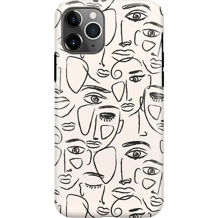 We're All Human | Minimal Face Art Case iPhone Case get.casely Classic iPhone 11 Pro Max