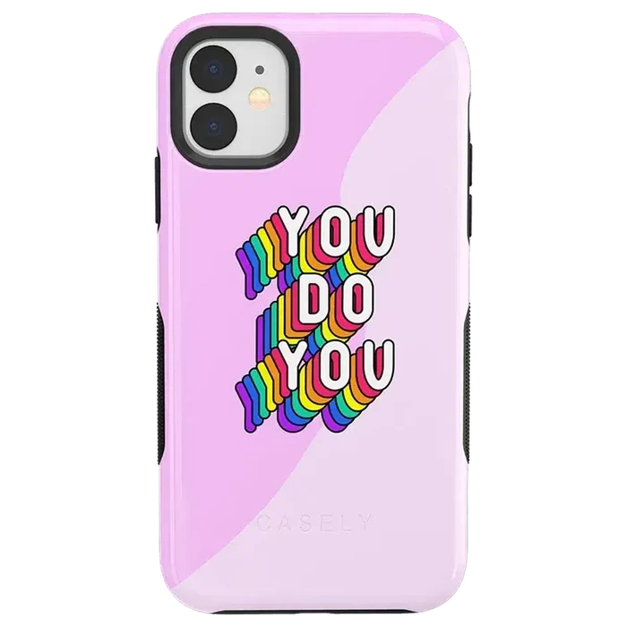 YOU DO YOU | Purple Print iPhone Case iPhone Case get.casely Bold iPhone 11